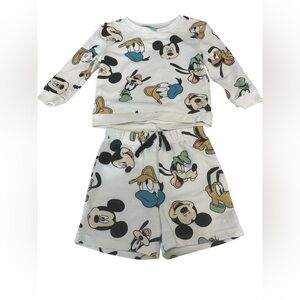 Disney Baby‎ 24 Month Sweater & Shorts Set Mickey & Friends